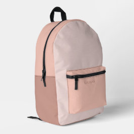 Farbblock Personalisiert mit Name Bedruckter Rucksack
