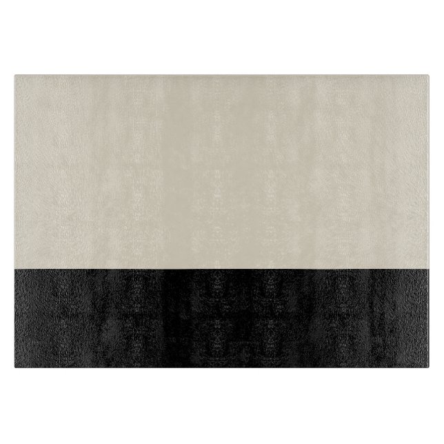 Farbblock-Schneidplatte (Schwarz/Ei) Schneidebrett (Vorderseite)