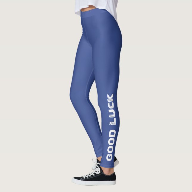 Farbblockbuchstaben für Frauen mit hohem Taille -  Leggings (Links)
