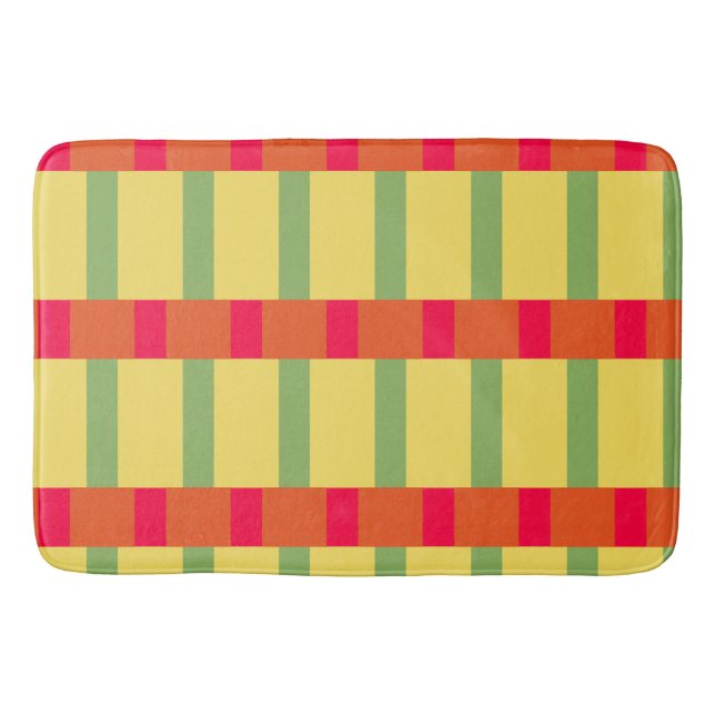 Farbblöcke 3 badematte (Vorderseite)