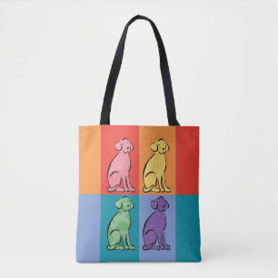 Farbblöcke der Labrador Art Tasche