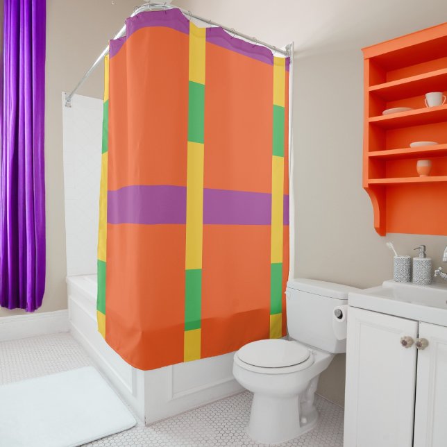Farbblöcke Duschvorhang (Von Creator hochgeladen)