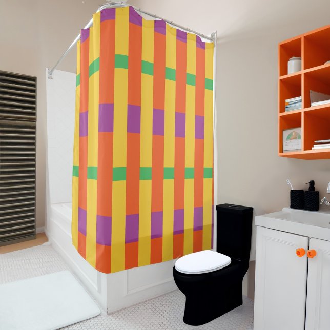 Farbblöcke Duschvorhang (Von Creator hochgeladen)