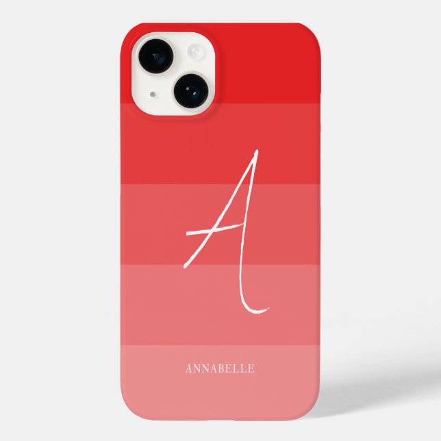 Farbblöcke für Korallenrosa Case-Mate iPhone 14 Hülle (Rückseite)