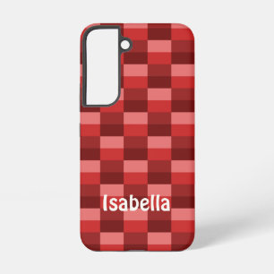 Farbblöcke mit roten Farbtönen Samsung Galaxy Hülle