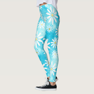Farbblöcke mit weißem Farbverlauf Leggings