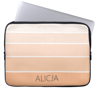 Farbblöcke Peach Fuzz | Eleganter Name Laptopschutzhülle