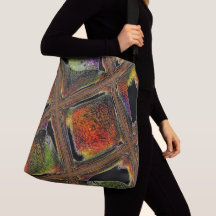"Farbblockierung" Große, kreuz gezogene Totttasche
