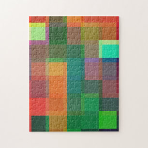 Farbblockkunst - ein buntes Puzzle