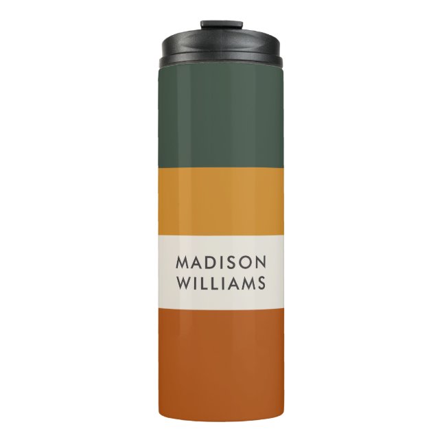 FarbblockTherme für das Skript Monogramm Thermosbecher (Vorderseite)