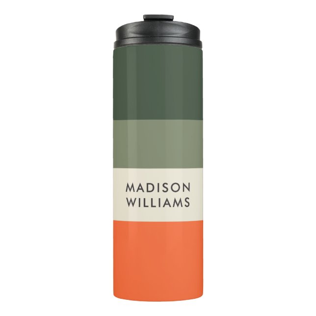 FarbblockTherme für das Skript Monogramm Thermosbecher (Vorderseite)