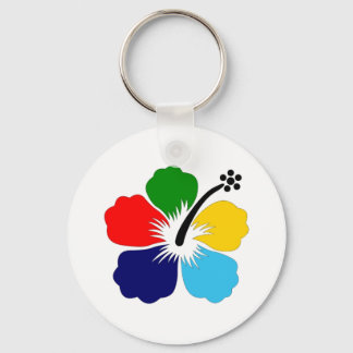 FarbBlume Design1 Keychain Schlüsselanhänger