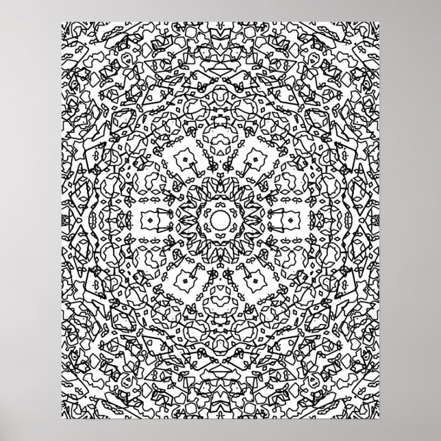 Farbbuch, Antistress-Farbbuch, Antistatikum Poster (Vorne)