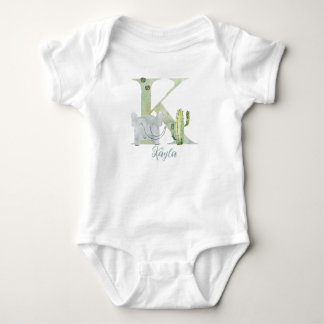 Farbbuchstabe K Baby Strampler