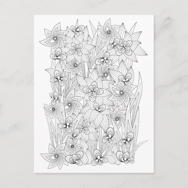 Farbbuchstil Postkarte (Vorderseite)