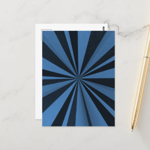 Farbburst - Blau Postkarte