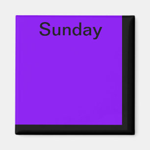 Farbcode-Tag des Wochen-Magnet-Kalender-visuellen Magnet