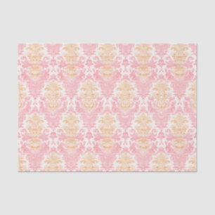 Farbdekor-Muster für rosa und goldenes Farbbild Seidenpapier