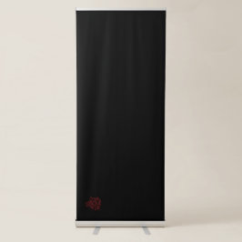 Farbdekoratives Banner mit vertikaler Retractable