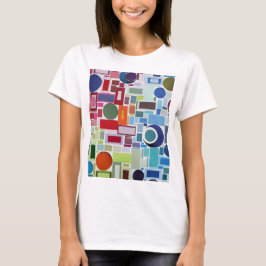 Farbdiagramm der Retro-Disko der 60er Jahre T-Shirt