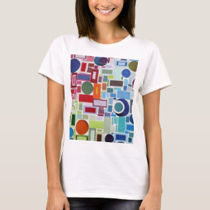Farbdiagramm der Retro-Disko der 60er Jahre T-Shirt