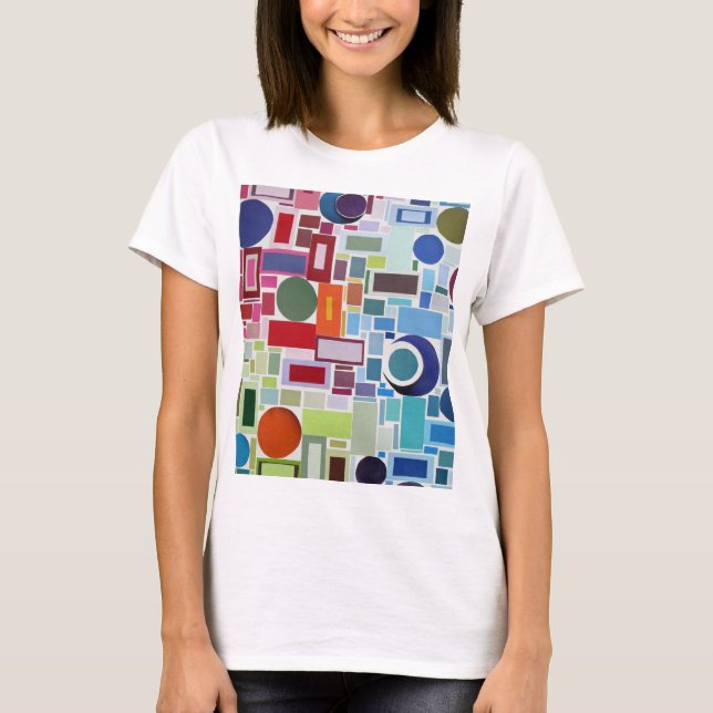 Farbdiagramm der Retro-Disko der 60er Jahre T-Shirt (Vorderseite)