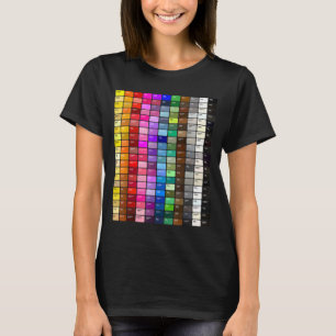 Farbdiagramm-Heftcodes T-Shirt