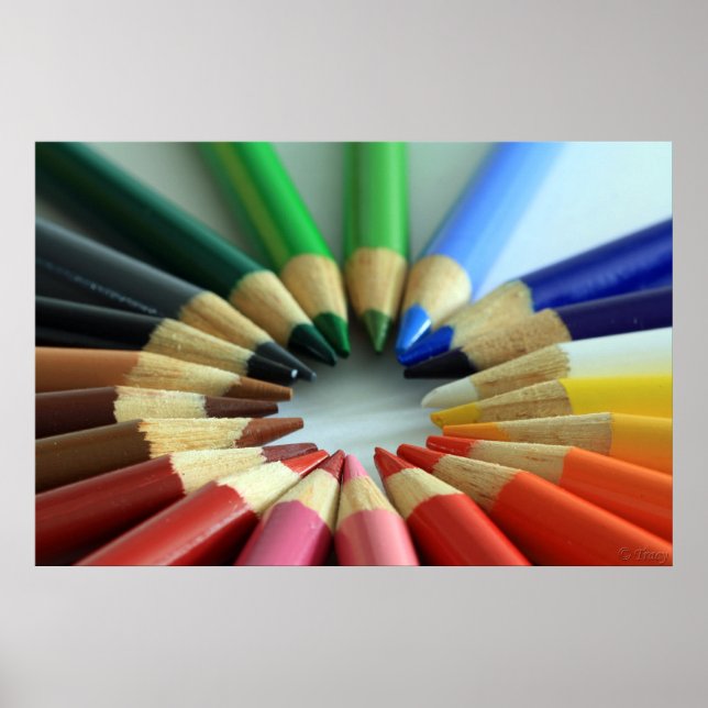 Farbdiagrammrad Poster (Vorne)