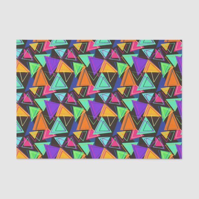 Farbdreiecke Seidenpapier (Vorderseite)