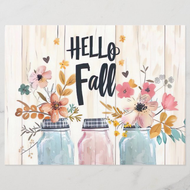 Farbdruckpapier zur Blume von Fallmustern (Vorderseite)