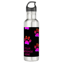 Farbdruckpappe Wasser Flasche