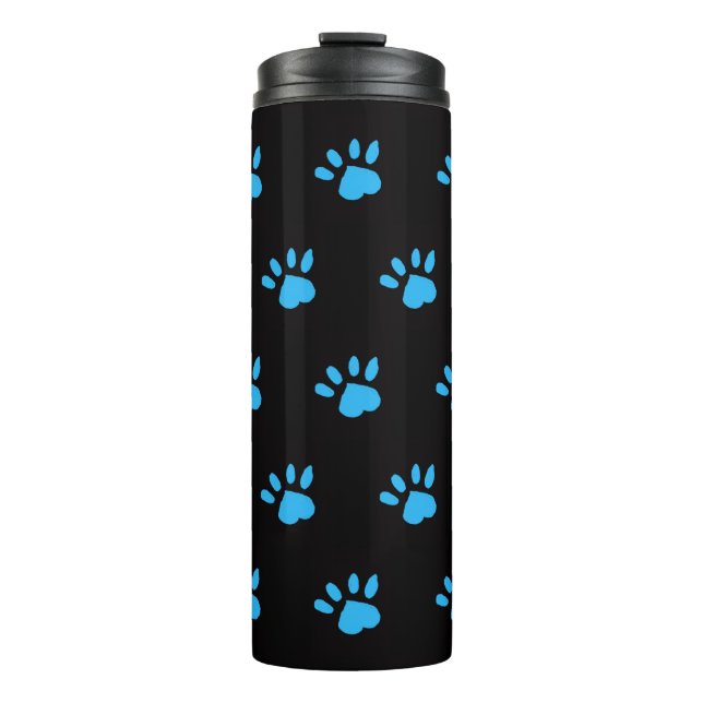 Farbdruckverfahren (schwarz & blau) thermosbecher (Vorderseite)