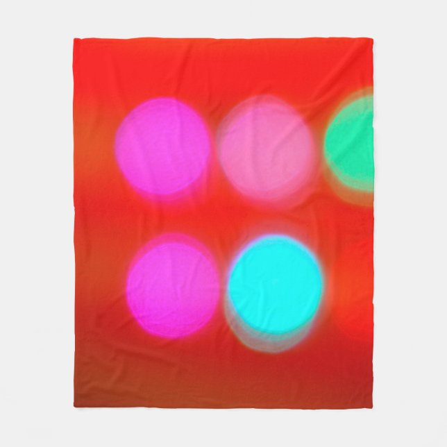Farbe Abstrakt Unscharfe rote Hintergrundfarbe Leu Fleecedecke (Vorderseite)