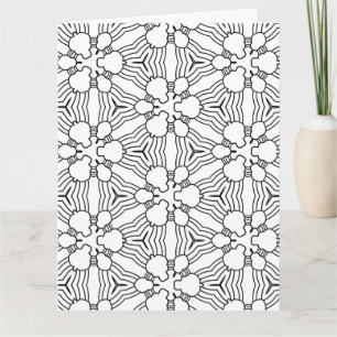 Farbe: abstrakte Doodkarte Karte