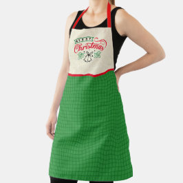 Farbe ändern Sie den Text vergnügen Weihnachten Sc Schürze