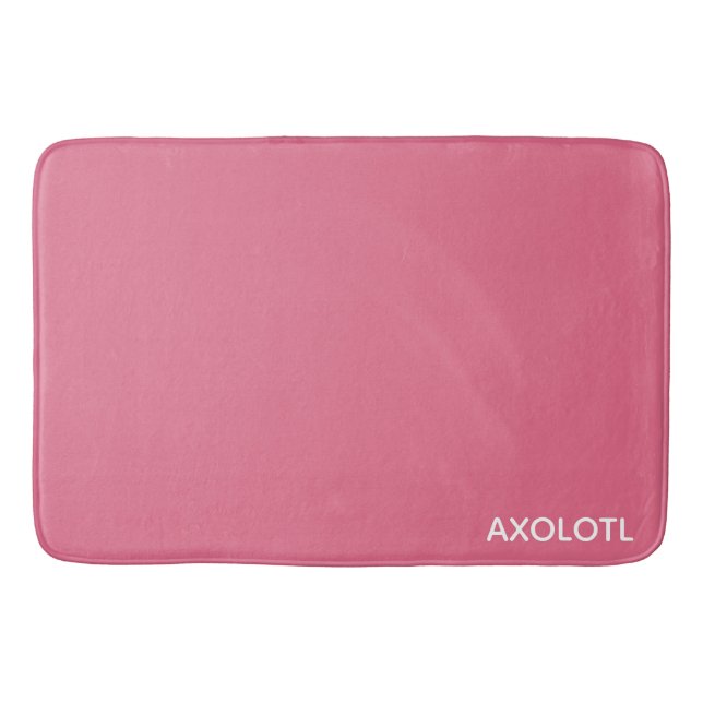 Farbe Axolotl pink Badematte (Vorderseite)