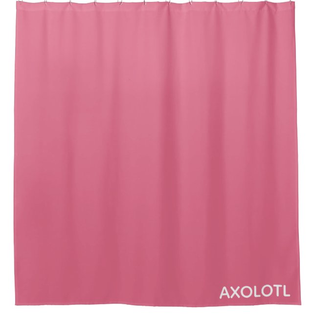 Farbe Axolotl pink Duschvorhang (Vorderseite)