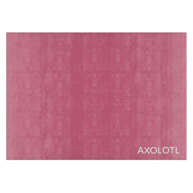 Farbe Axolotl pink Schneidebrett (Vorderseite)