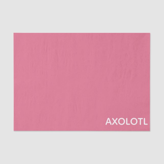 Farbe Axolotl pink Seidenpapier (Vorderseite)