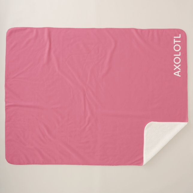 Farbe Axolotl pink Sherpadecke (Vorderseite (Horizontal))