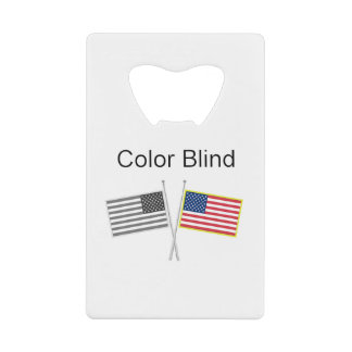 Farbe Blind zwei Flags Geldbeutel Flaschenöffner