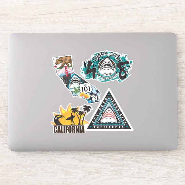 FARBE California Decal Set Aufkleber (Computer)