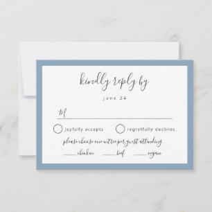 FARBE CHANGEable Mahlzeiten Auswahl Hochzeitskarte RSVP Karte