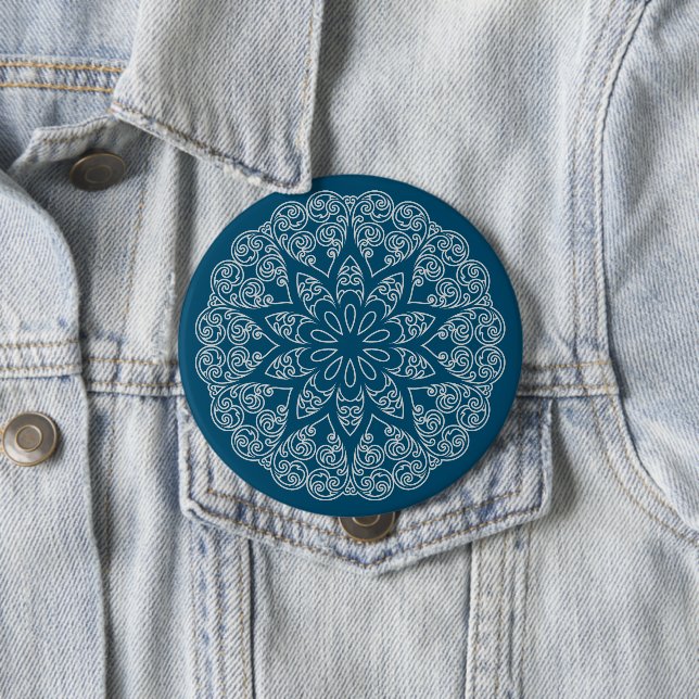 Färbe Dein eigenes MANDALA - DIY Malbuch 1a Button (Beispiel)