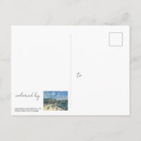 Färbe Deine eigene französische Postkarte Pont Neu