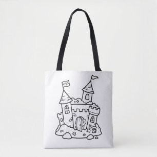 Färbe deine eigene gruselige Sandburg-Geist-Sommer Tasche