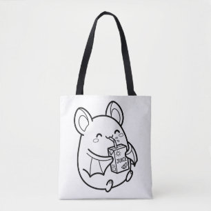 Färbe Deine eigene Kawaii-Fledermaus-Saft-Box Somm Tasche