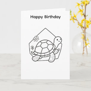Färbe deine eigene Schildkröten-Karte Karte