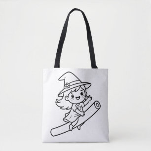 Färbe deinen eigenen Kawaii-Hexenbesen Sommer Tasche