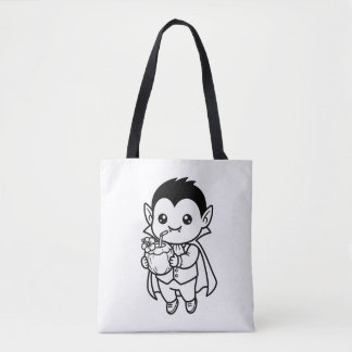 Färbe deinen eigenen Kawaii-Vampir-Tropencoconut Tasche